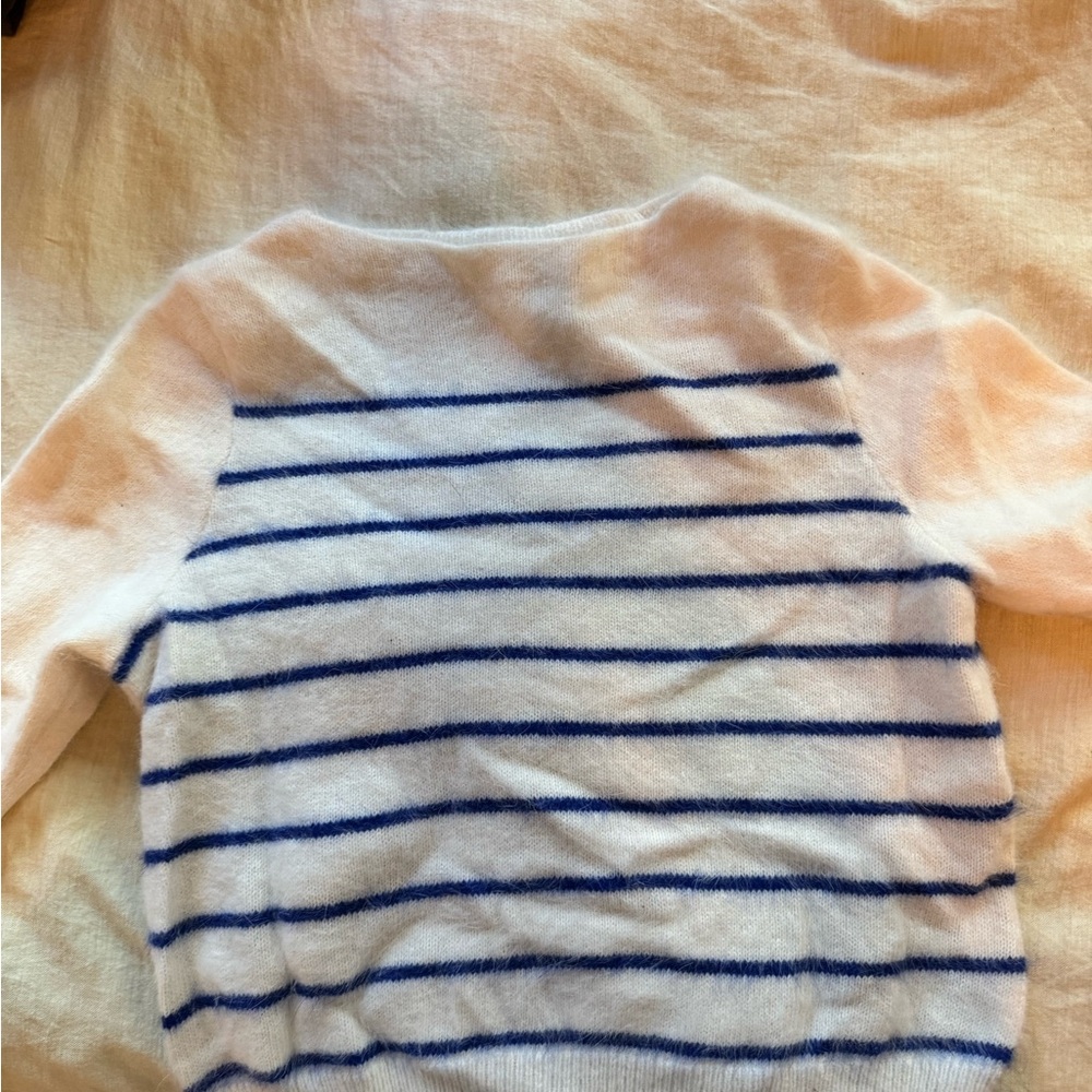 Bellerose White and Blue Striped Shirt
